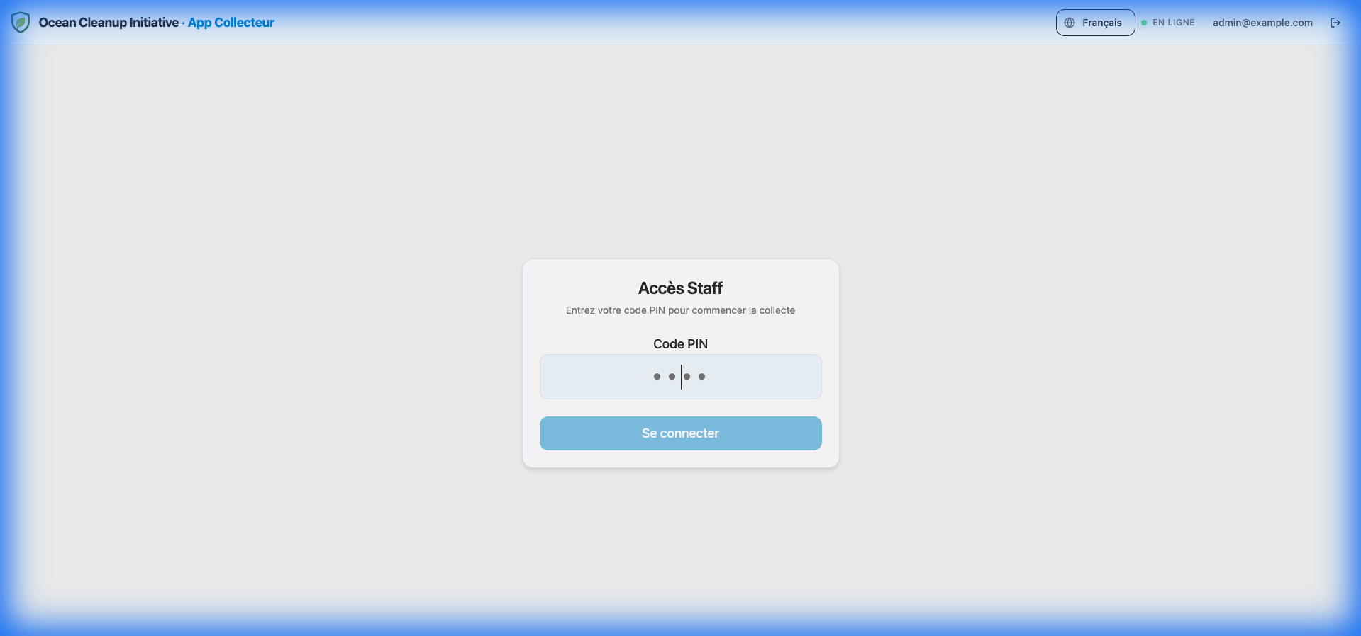 Connexion Collecteur